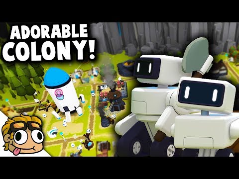 ADORABLE COLONY ROBOTS BUILD A KINGDOM! | The Colonists Gameplay Video