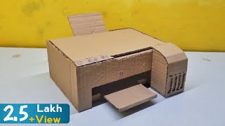 How to Make Cardboard Printer | Diy Cardboard Printer at Home | School Project