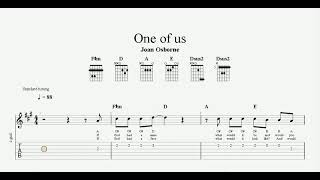 Joan Osborne - one of us | Guitar TAB | Harmonium Lesson | Devotional Song