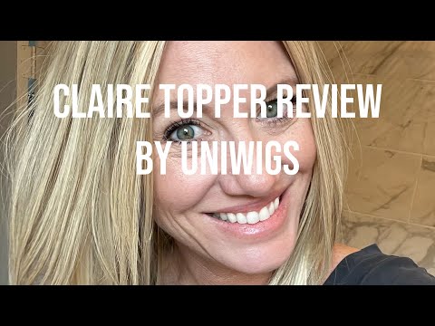 UNIWIGS CLAIRE TOPPER REVIEW in Vanilla Butter Blonde