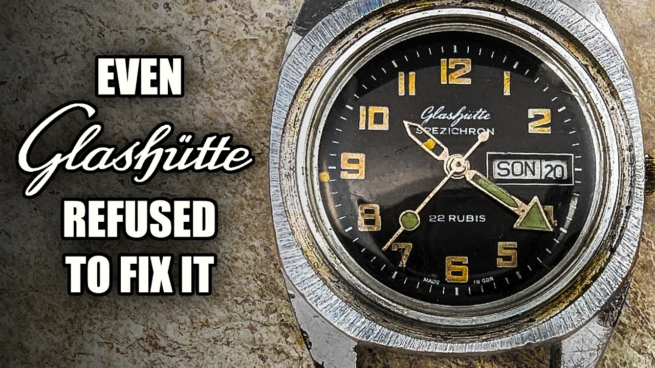Bestseller Author's Glashütte No One Wanted To Restore... Until Now - Palladium Plating