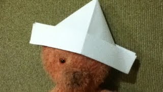 How to Make a Paper Hat - Origami - Simple and Easy Folds - Step by Step Instructions