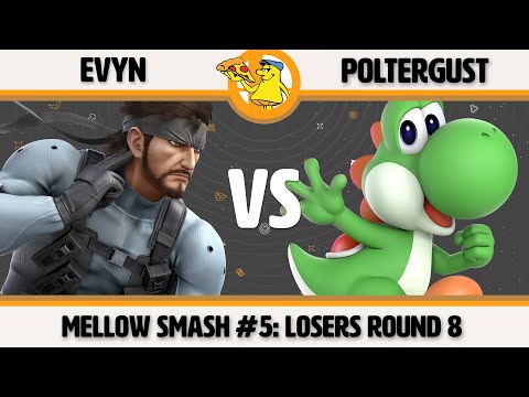 Mellow Mushroom SSBU #5 - Evyn (Snake) vs Poltergust (Yoshi) Smash Ultimate Losers Round 8