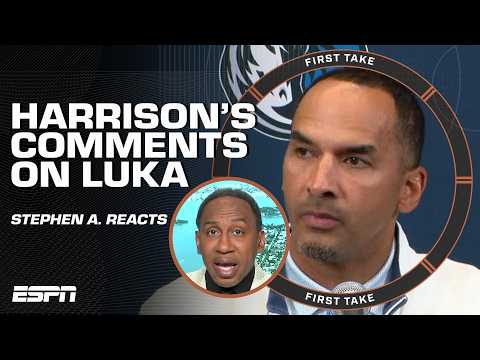 Stephen A. calls Nico Harrison 'TONE DEAF' for his Luka Doncic comments! | First Take