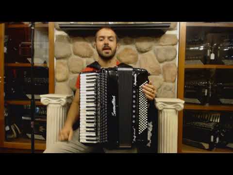 SERE415MH120BK - Black Serenellini 415 Piano Accordion LMMMH $7999