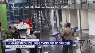 Davidson County inmates provide life-saving aid to officer