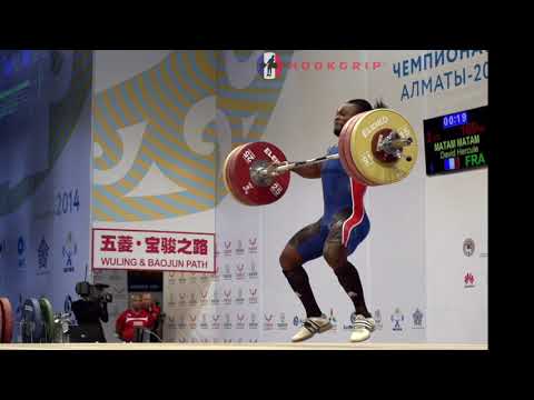 David Hercule Matam (94) - 155kg & 160kg Snatches @ 2014 Senior World Championships