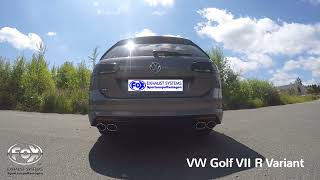 Video: FOX Edelstahl Duplex Sportauspuffanlage ab Kat VW Golf 7 R Variant Video: FOX Edelstahl Duplex Sportauspuffanlage ab Kat VW Golf 7 R Variant