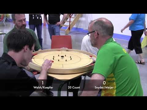 Crokinole 2017 World Championship Doubles - Kuepfer/Walsh v Snyder/Meiier
