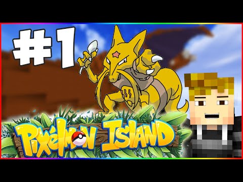 "THE LUCKIEST START EVER!" PIXELMON ISLAND SMP! #1