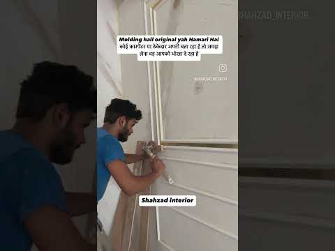 ( 1 ) trending Wall Molding design in 2025 #shahzadinterior #3bhkflatindelhincr #WallMolding ￼￼