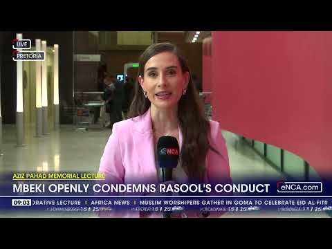 Aziz Pahad Memorial Lecture Mbeki to deliver keynote address