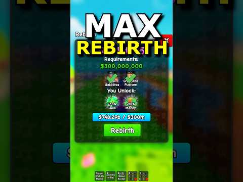 Max Rebirth in Plants Vs Brainrots Roblox