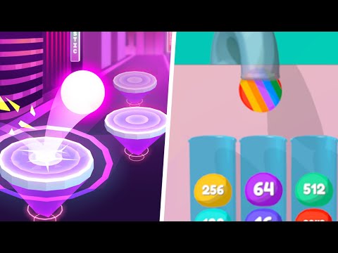 Dancing Ball Fun vs Jelly Drops 2048 - Max Level Gameplay (Part 1)