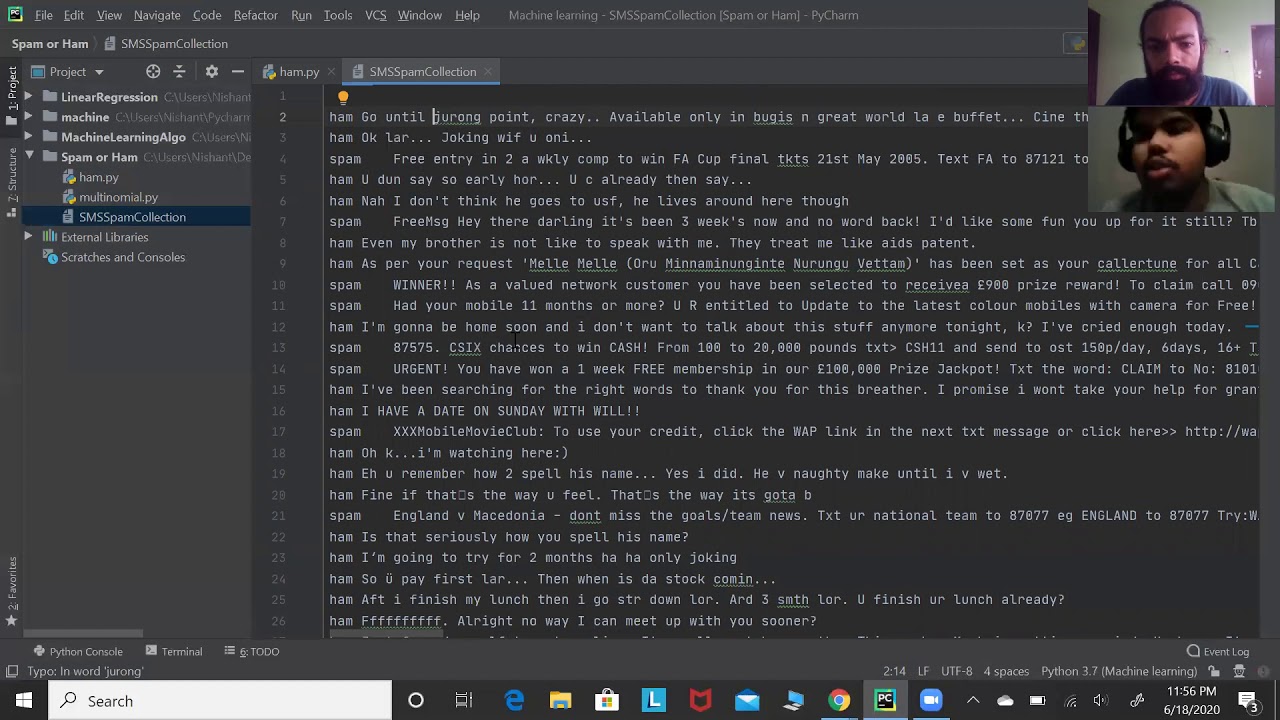Machine Learning - Ham or Spam Part I