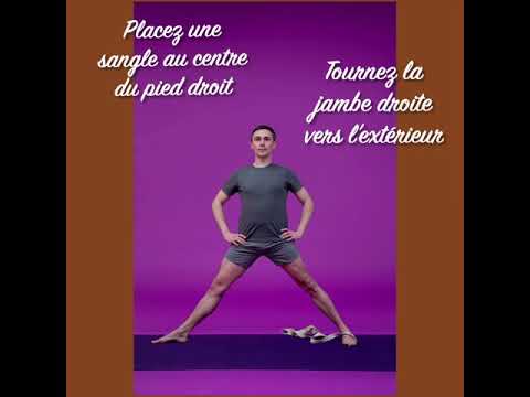 Tuto Utthita Trikonasana avec une sangle