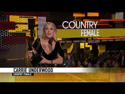 Carrie Underwood Wins Favorite Female Artist for Country - AMAs 2018