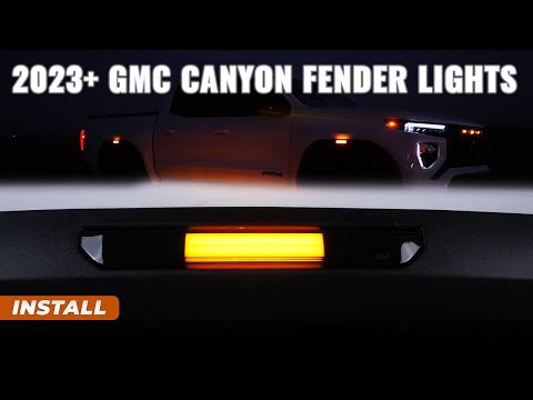 2023-2026 GMC Canyon Fender Lights Installation Guide | White/Amber and Smoked/Frosted Running Light
