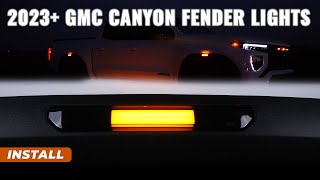 2023-2026 GMC Canyon Fender Lights Installation Guide | White/Amber and Smoked/Frosted Running Light