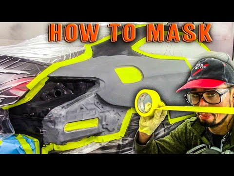 HOW TO TAPE AND MASK A CAR FOR PAINT| PART 1