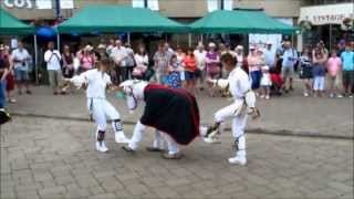Outside Capering Crew 'Horse' Morris Dancing at Warwick Folk Festival 2014