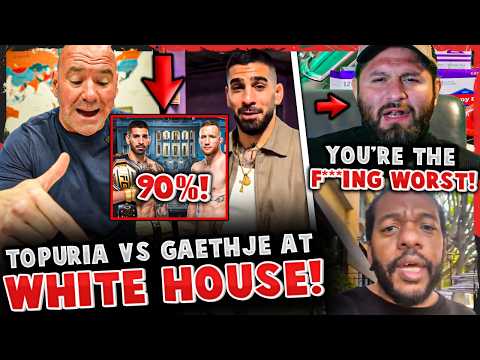 BREAKING! Ilia Topuria vs Justin Gaethje 90% FOR WHITE HOUSE! Jorge Masvidal GOES OFF on Herb Dean!