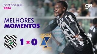 FIGUEIRENSE 1 X 0 AZURIZ | MELHORES MOMENTOS | SEGUNDA FASE COPA DO BRASIL 2026 | sportv