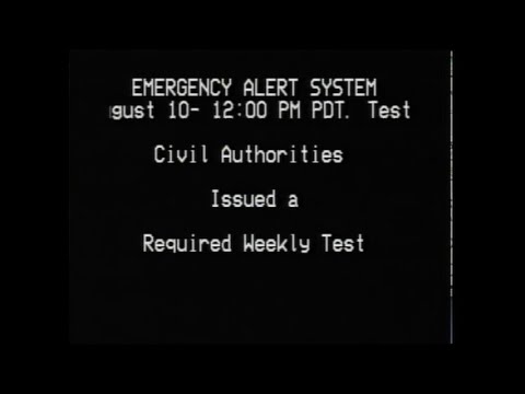 EAS #68: EAS Required Weekly Test- Aug. 10, 2015- 11:00AM PDT