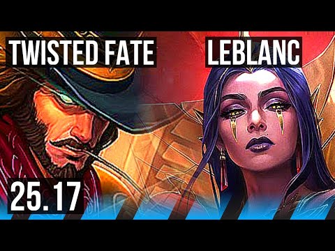 TWISTED FATE vs LEBLANC (MID) | Godlike | VN Challenger | 25.17