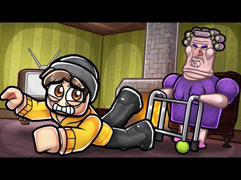 i had to escape GRUMPY GRANNY in Roblox.. 👵