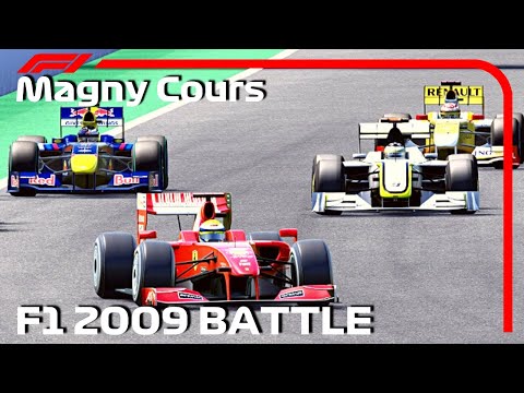 F1 2009 CAR BATTLE | Ferrari vs Mclaren vs Brawn GP vs Red Bull vs Toyota vs Renault | Magny Course