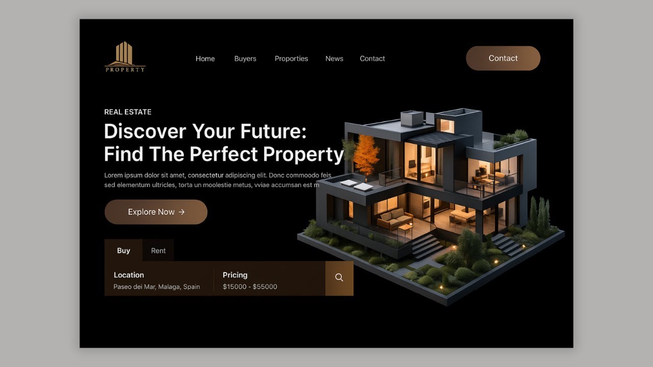Real Estate Website Design using HTML, CSS & JavaScript || Free Source Code