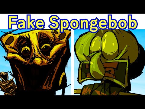 FNF FAKE SPONGEBOB IS INSANE!!! - KSI TERROR [BEST DAY EVER] Horror Spongebob Mod