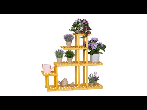 Etagère pour fleurs en bois à 5 étages Marron - Bois manufacturé - 104 x 95 x 25 cm