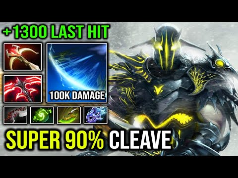 EPIC 1300 Last Hit +90% Great Cleave Refresher Orb + Desolator 2 Sven with Crazy 100K Damage DotA 2