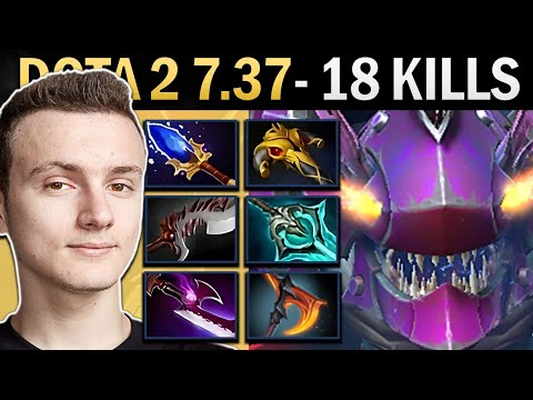 Slark Gameplay Miracle with 18 Kills and Diffusal - Dota 2 7.37