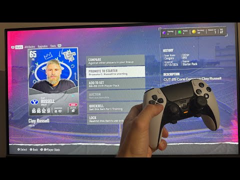 College Football 25: How to Promote Player to Starter in Ultimate Team Tutorial! (PS5 & Xbox Series)