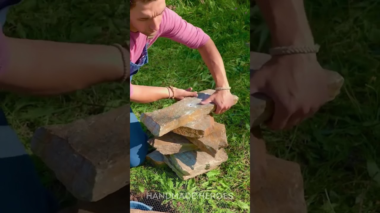 🌿💦 DIY Stone Tower Fountain in the Backyard! So Beautiful 😍✨