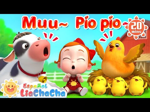 Canción de Sonidos de Animales | Canción de la Granja | LiaChaCha en Español - Canciones Infantiles