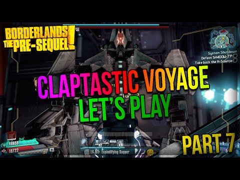 Borderlands The Pre-Sequel: Claptastic Voyage DLC Let's Play - Part 7 Eclipse Boss Fight!