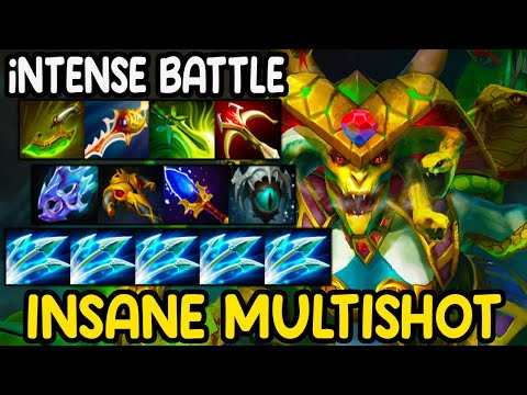 INSANE MULTISHOT [ Medusa ] INTENSE CARRY - FULL SLOT MAX TALENT - LATE GAME BATTLE - DOTA2 GAMEPLAY