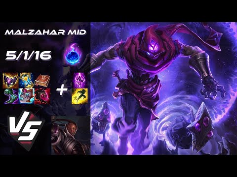 MID Malzahar vs Lucian - EU Challenger Patch 14.15