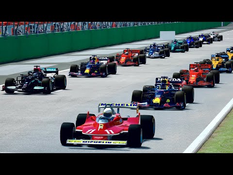 Ferrari F1 1979 vs F1 2021 Cars at Imola GP