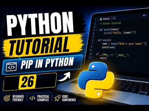Python Tutorial 26 How Do Python Developers Install Libraries Learn Pip %f0%9f%9a%80 Pythonwithharsh