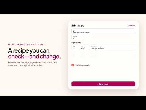 Reelish: Video Recipe Saver video thumbnail