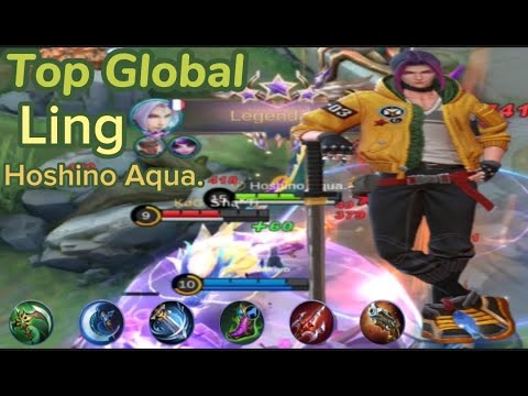 Ling Top Global [ Gameplay, Build, Emblems and Rotation Jungler ] Hoshino Aqua. - Mobile Legends