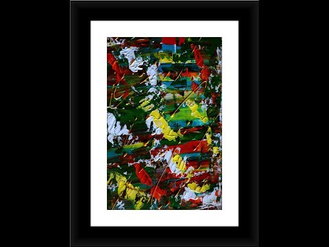 Video #117 - Abstract painting #3 - step by step