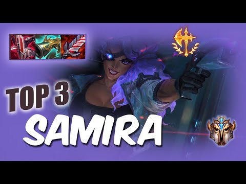 [Wild Rift] Samira top 3 - RUSH Challenger ranked game + build