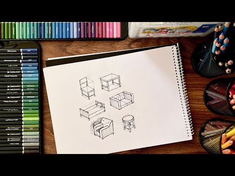 How to Draw Furniture: Step-by-Step Sketch & Architecture Tutorial