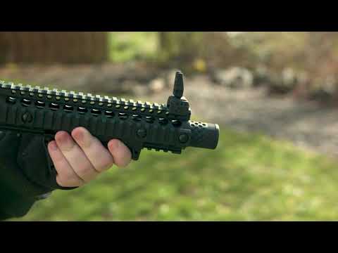 DPMS Panther Arms SBR full auto BB rifle test shoot